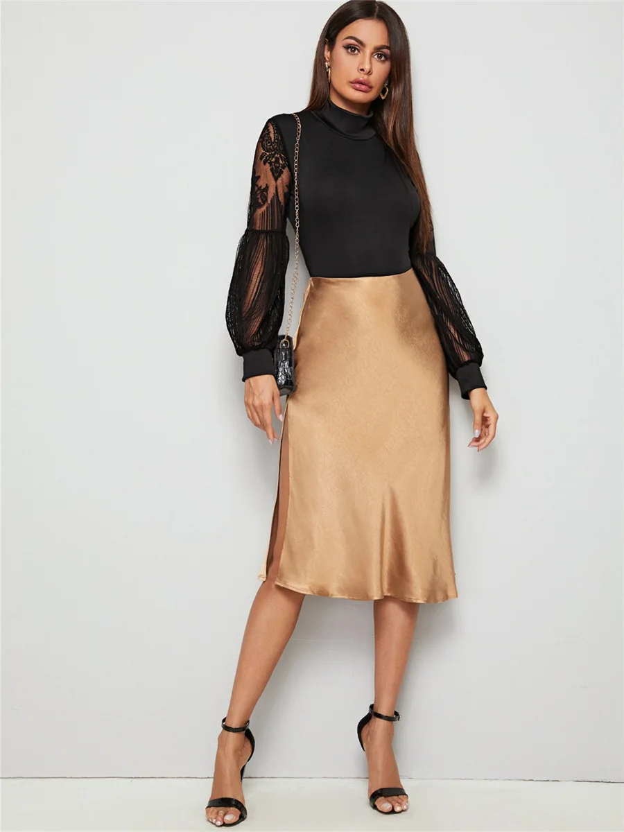 Body manches longues col roulé femme, Sexy, Slim, Bandage, col roulé, Patchwork, salopette, Sexy, moulante, AA4363