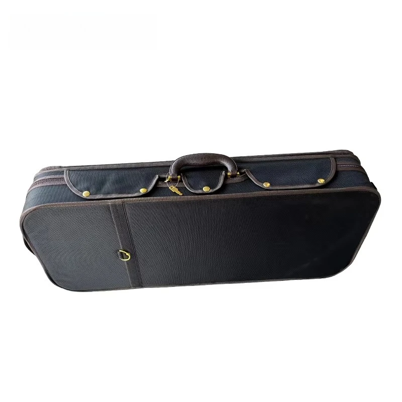 Professional Oblong Violin Plywood Double Case Hold Two Violins for Storage Transport