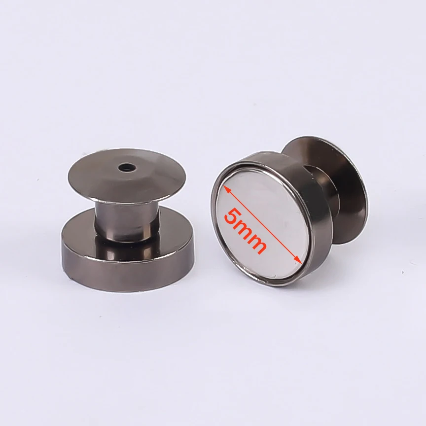 5 Stück Magnetische Broschenverschlüsse Metallverschlüsse für Anstecknadeln Sicherungsverschlüsse für DIY Broschen Abzeichen Schmuckherstellung – Detail 1