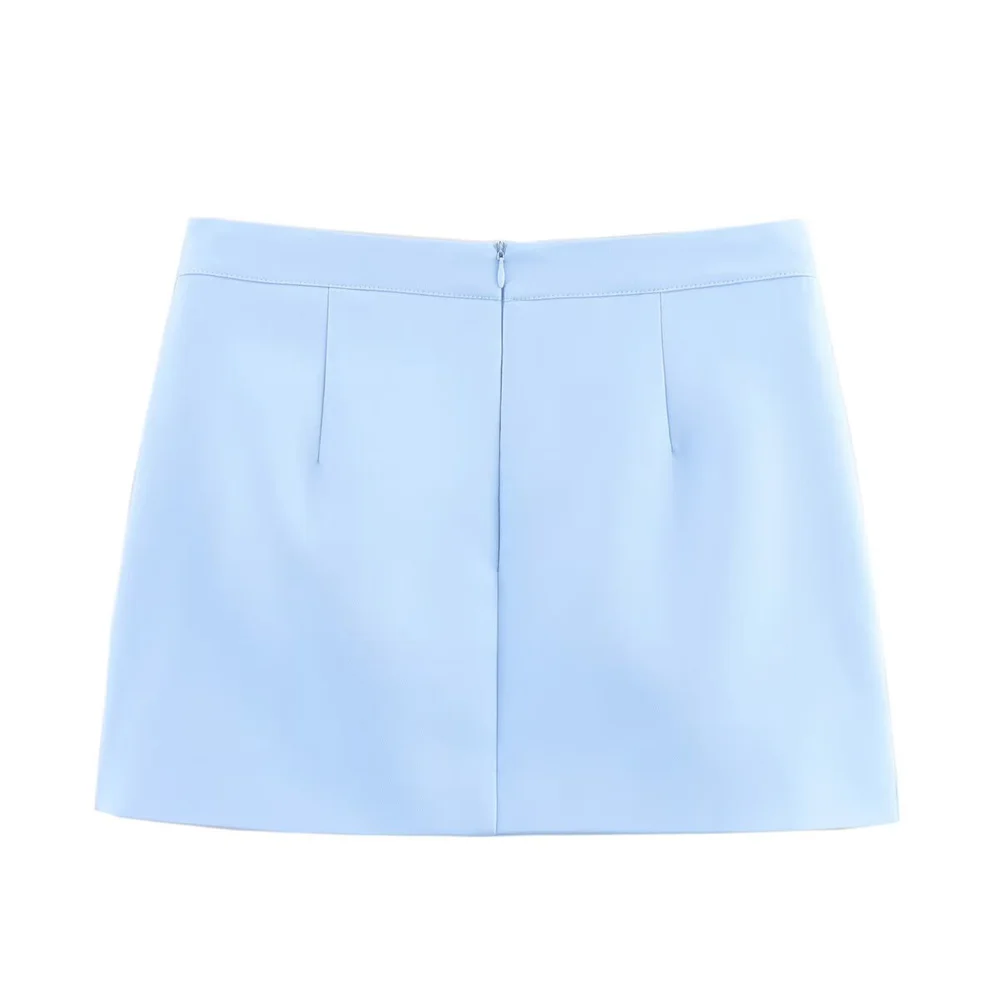 Новая женская одежда, модный облегающий топ без бретелек в европейском и американском стиле, комплект с короткой юбкой для похудения