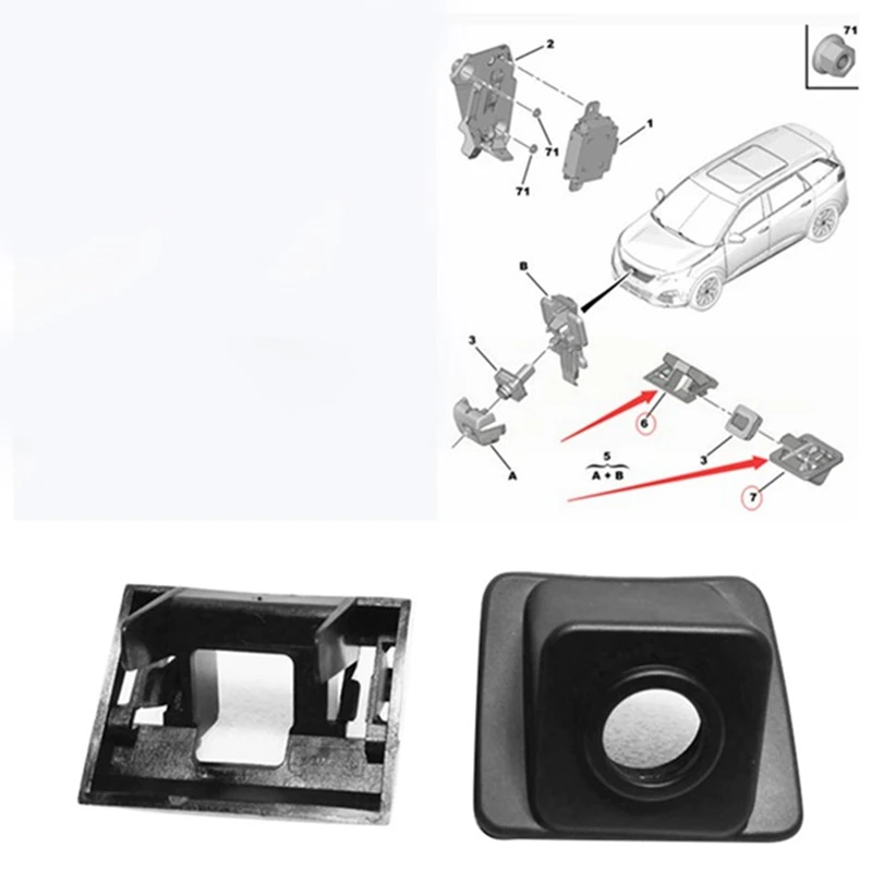 Super Sale Rear Panoramic Vision Camera Fixing Bracket for Peugeot 308 3008 5008 4008 Citroen Berlingo C5 98138191XT 9813819080