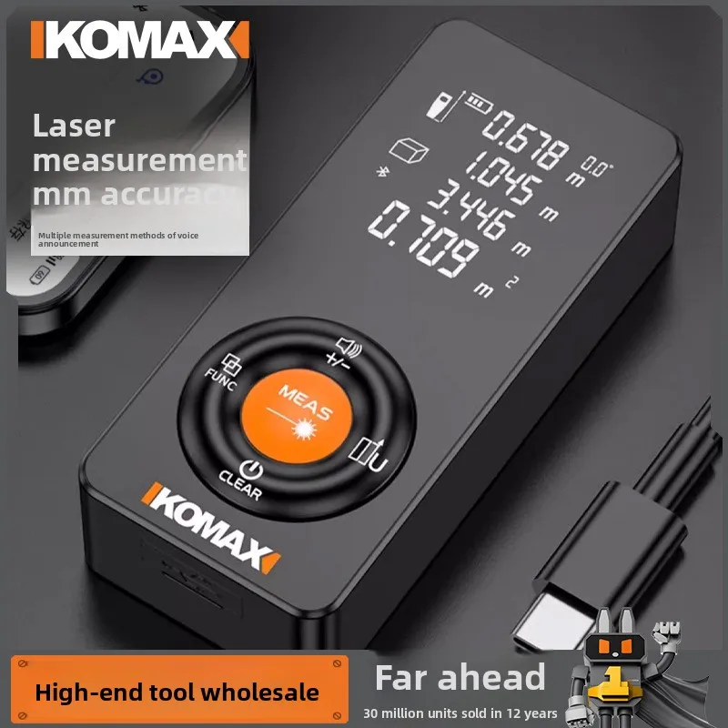 

Laser Rangefinder Infrared Measuring Instrument Industrial Grade High Precision Lithium Battery Power Room Artifact Handheld Mea