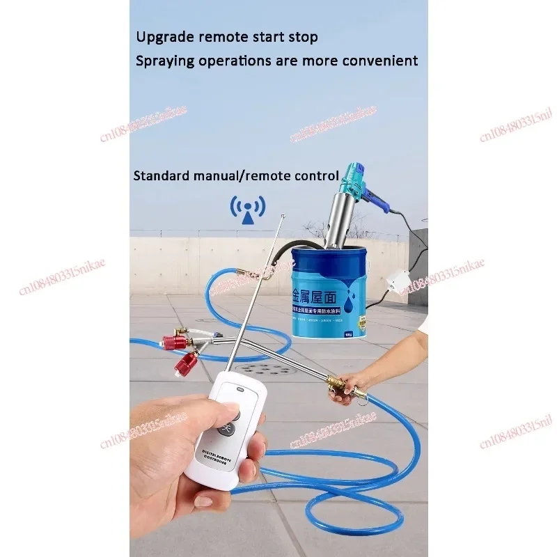 220V 1500W High Power Real Stone Paint Spraying Machine Spray Gun Putty Conveying Waterproof Spraying Machine Coating Machine