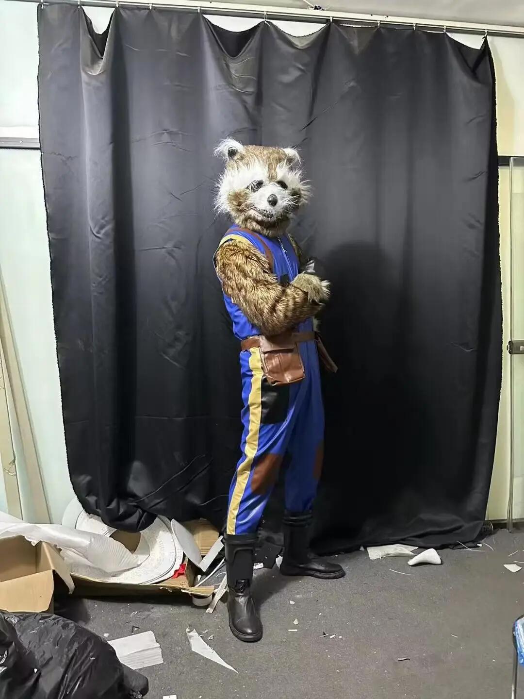 

Raccoon Cosplay Costume Animal party Modern show Stage Costume Nightclub Bar festival carnival Outfit