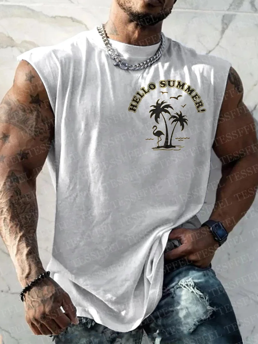 

NewFashion LGBT Graffiti Gay Men's Wide Shoulder Vest Tattoo Retro Vintage 3DPrint Summer Harajuku Casual Sleeveless Tank Top X6