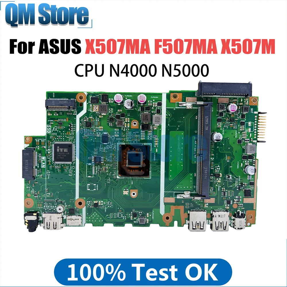 

X507MA Laptop Motherboard For ASUS F507MA X507M A507M R507M Mainboard with N4000N5000 CPU DDR4 100% Working Well