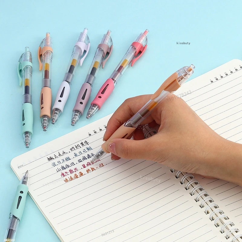 قلم جل قابل للسحب بلون عتيق ، عبوات الكتابة ، لوحة الكتابة على الجدران ، أقلام حبر جاف ملونة ، قرطاسية مكتب المدرسة ، 6 قطعة ، 30 قطعة