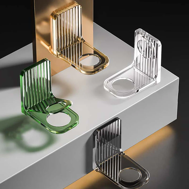 

Light Luxury Shower Gel Bottle Rack Adjustable Shampoo Bottle Holder Hand Soap Dispenser Hook Wall Mounted Free Punching