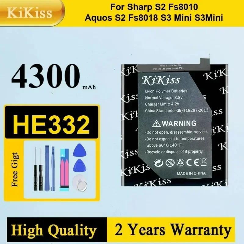 

HE332 Mobile Phone Battery For Sharp S2 fs8010 Aquos S2 FS8018 S3 Mini S3mini