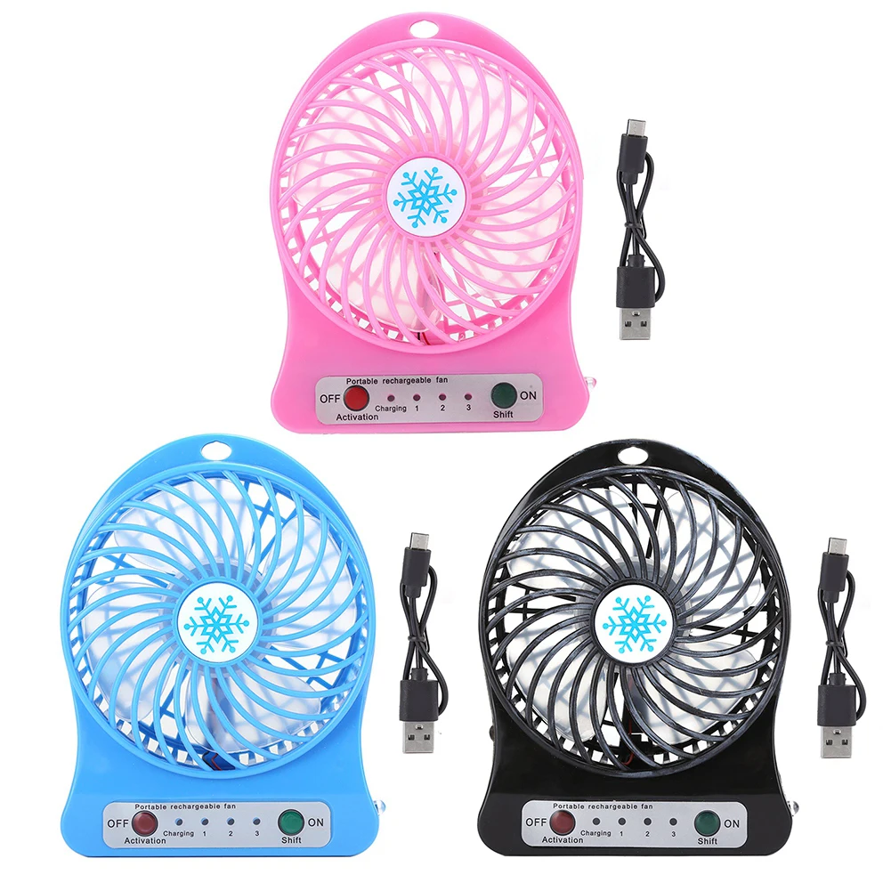 Mini Desk Fan Mini Desk Fan Portable Baby Bed Car Seats Fan USB Rechargeable Small Fan Air Circulator