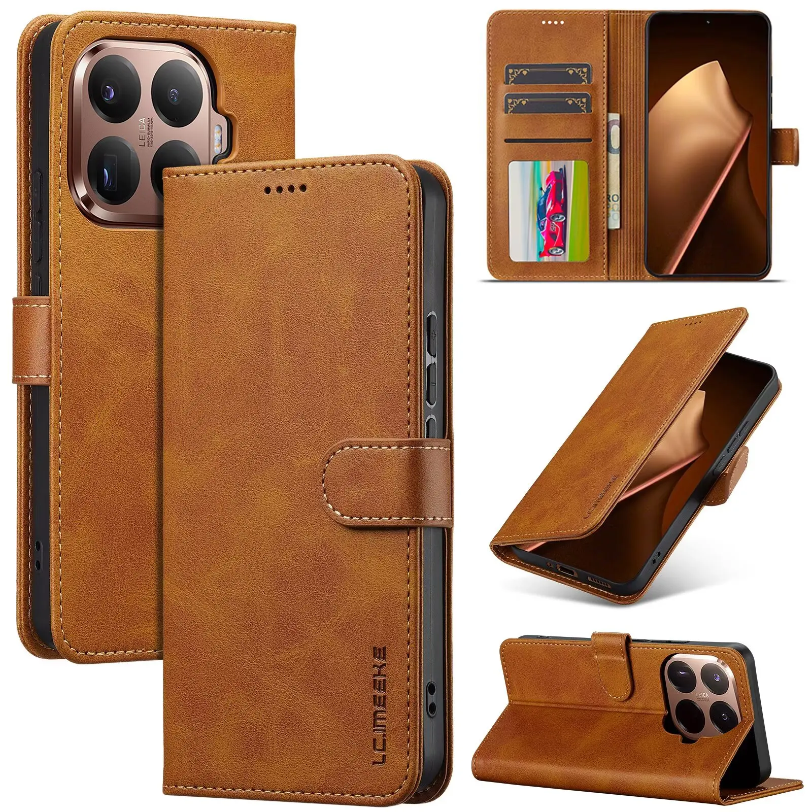 Luxury Flip Leather Case for Xiaomi 17T 17T Pro 15T 15TPro 14T 13T Pro Wallet Card Holder Phone Cover for Xiaomi 17T Flip Case