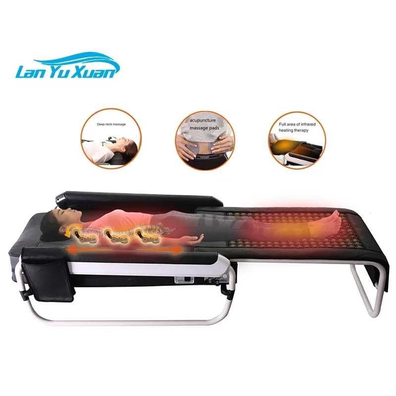 

Korea Seragem V3 Electric Heated Massage Bed Jade Master Spine Traction Infrared Heating Therapy Massage Thermal Roller Bed