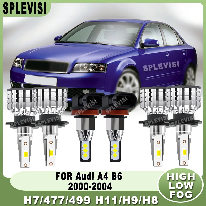 Improved Night Driving Safety for Long-distance Trave H7/H11 LED Headlight Fog Light For Audi A4 B6 2000 2001 2002 2003 2004