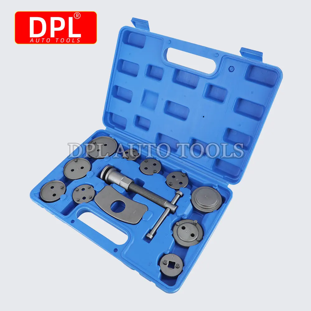 12pcs/Set Universal Car Disc Brake Caliper Rewind Back Brake Piston Compressor Tool Kit Set For Automobiles Garage Repair Tools