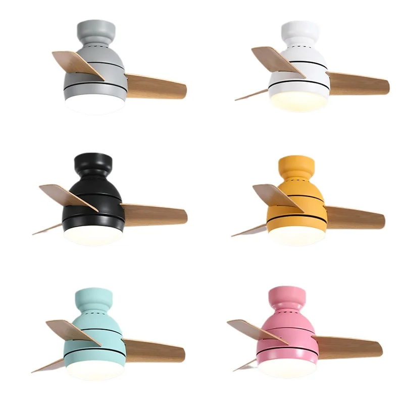 Plafonnier avec Ventilateur Intégré au Design Moderne et Simple, Éclairage d'Nikavec Conversion de Fréquence