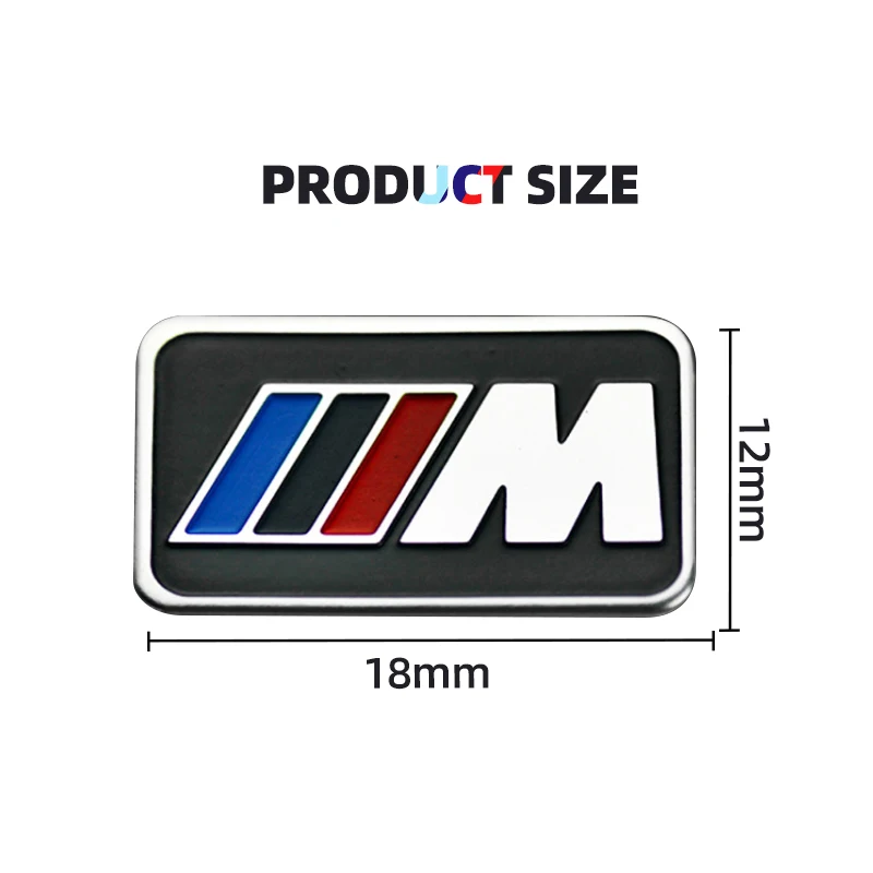 1pcs Car Metal Sticker Automotive Emblem Auto Accessories For BMW M E81 E82 E88 E90 E91 E92 E93 F30 E60 E61 GT F10 F11 F18 E63