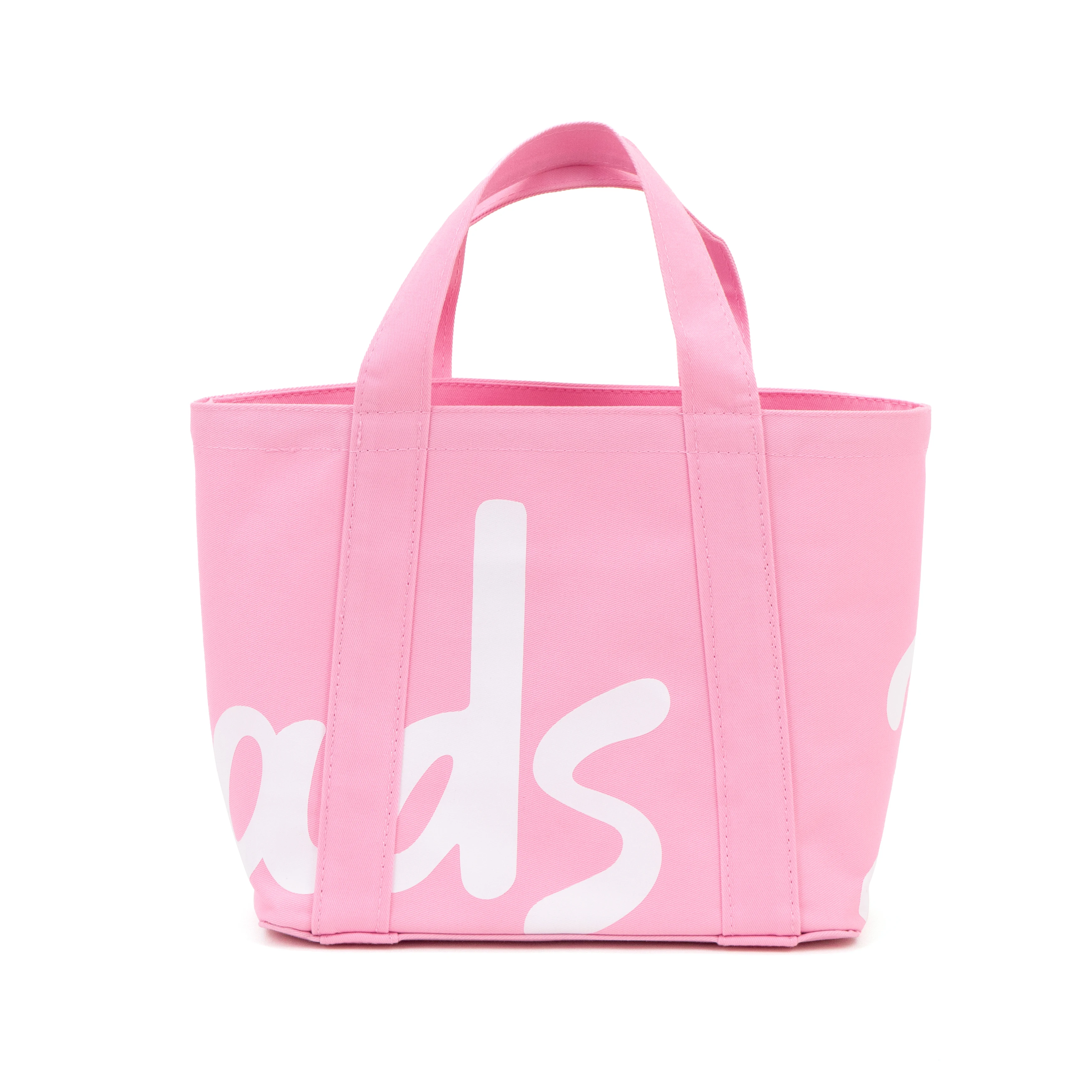 حقيبة يد نسائية عصرية جديدة بشعار قطني صغير قابلة لإعادة الاستخدام حقيبة تسوق بقالة متينة صغيرة من القماش للسيدات والفتيات