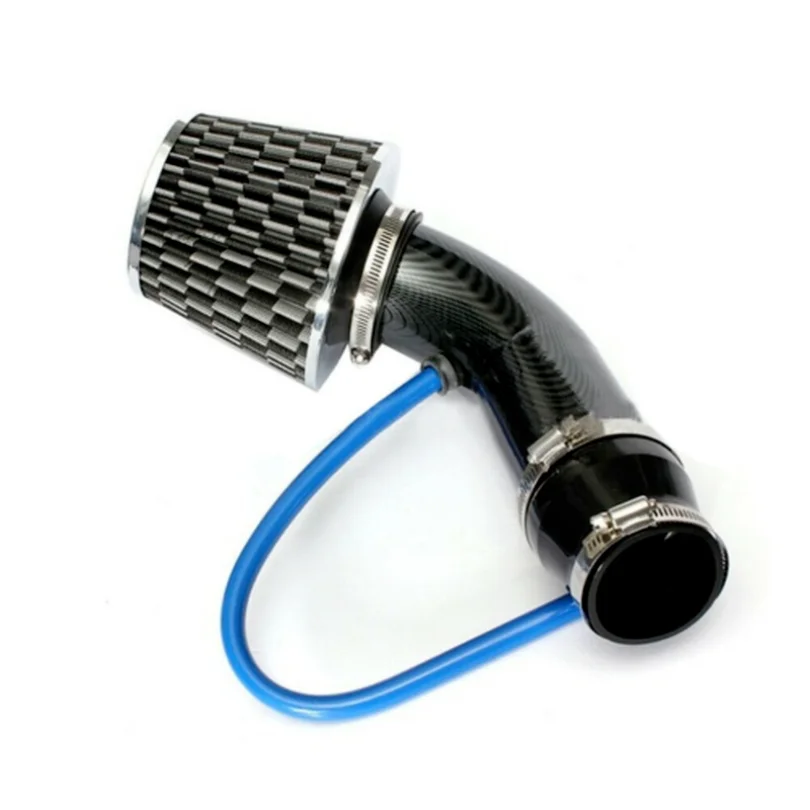 

Углеродное волокно автомобильный холодный воздухозаборный фильтр Индукционная Труба Набор потока мощности Универсальный