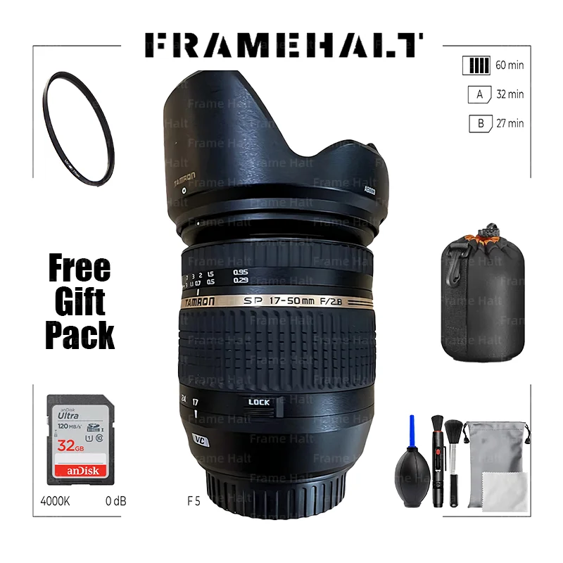 Lente Tamron SP 17-50mm F2.8 XR Di-lI VC LDAspherical (B005) para Canon Nikon