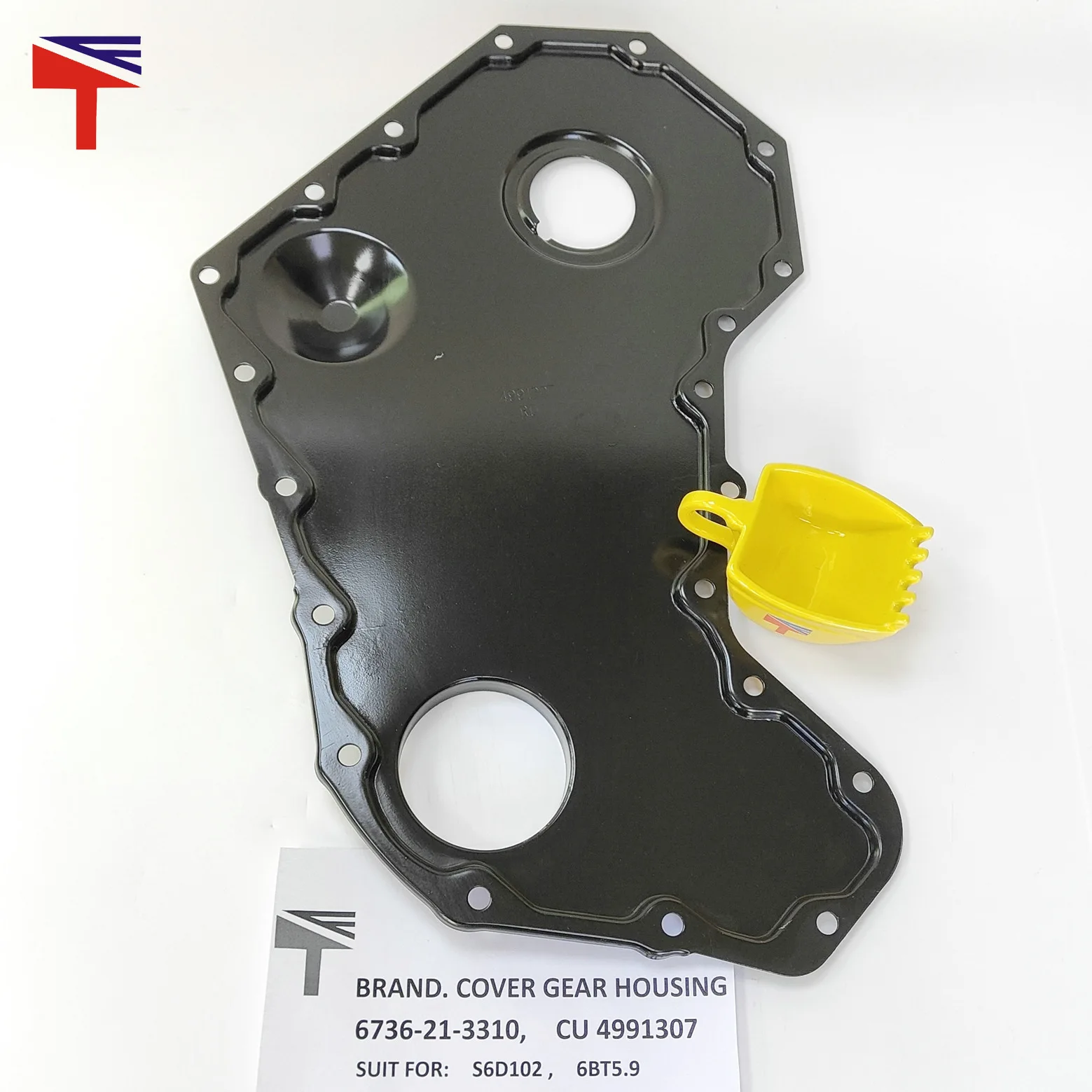 

Gear chamber cover 6736-21-3310 for construction machinery S6D102 6BT5.9 engine parts