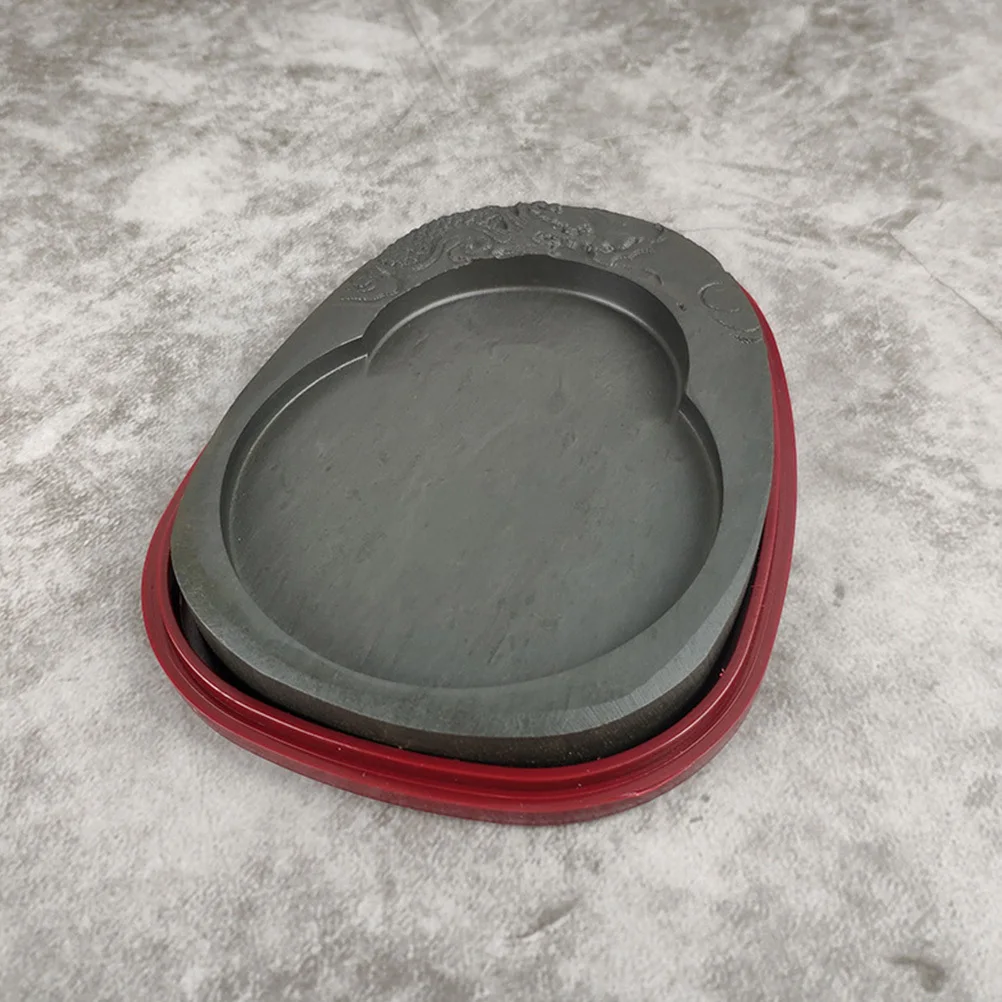 

1Pcs Carved Inkstone Chinese Natural Stone Durable Simple Traditional Ink Accessory Calligraphy Inkslab Painting Inkstone