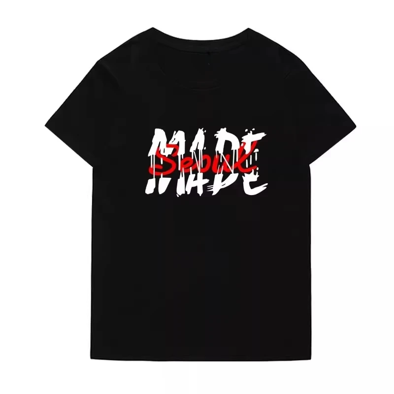 

Summer clothes MADE BANG Short-sleeved Concert Design Men and Women's T-shirts High Quality Comfort Loose Cotton Men's Clothing