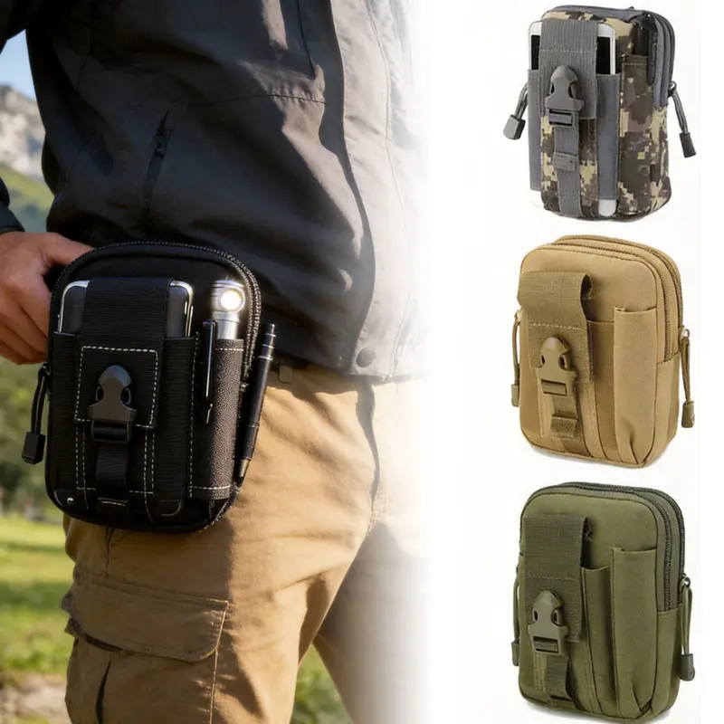 for Riding Motorcycle Men Camouflage Tactical Leg Bag Multifunctional Waist Fanny Pack Outdoor Hanging Belt Leg Storage Bag Kit
