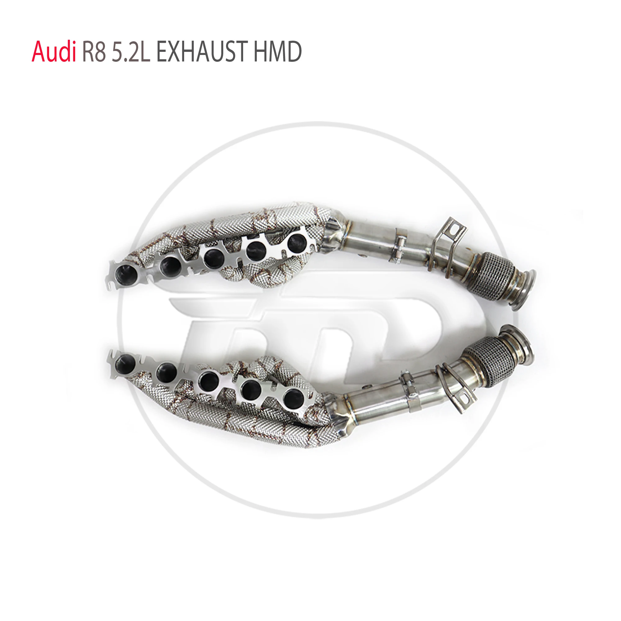 HMD Exhaust System Performance Manifold for Audi R8 5.2L Stainless Steel 304 Material Unleash Horsepower Auto Parts Without cat