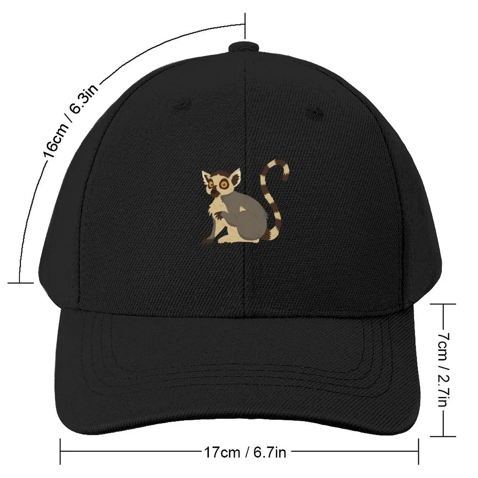 lemur Baseball Cap custom Hat fishing hat Women's Hats 2025 Men's