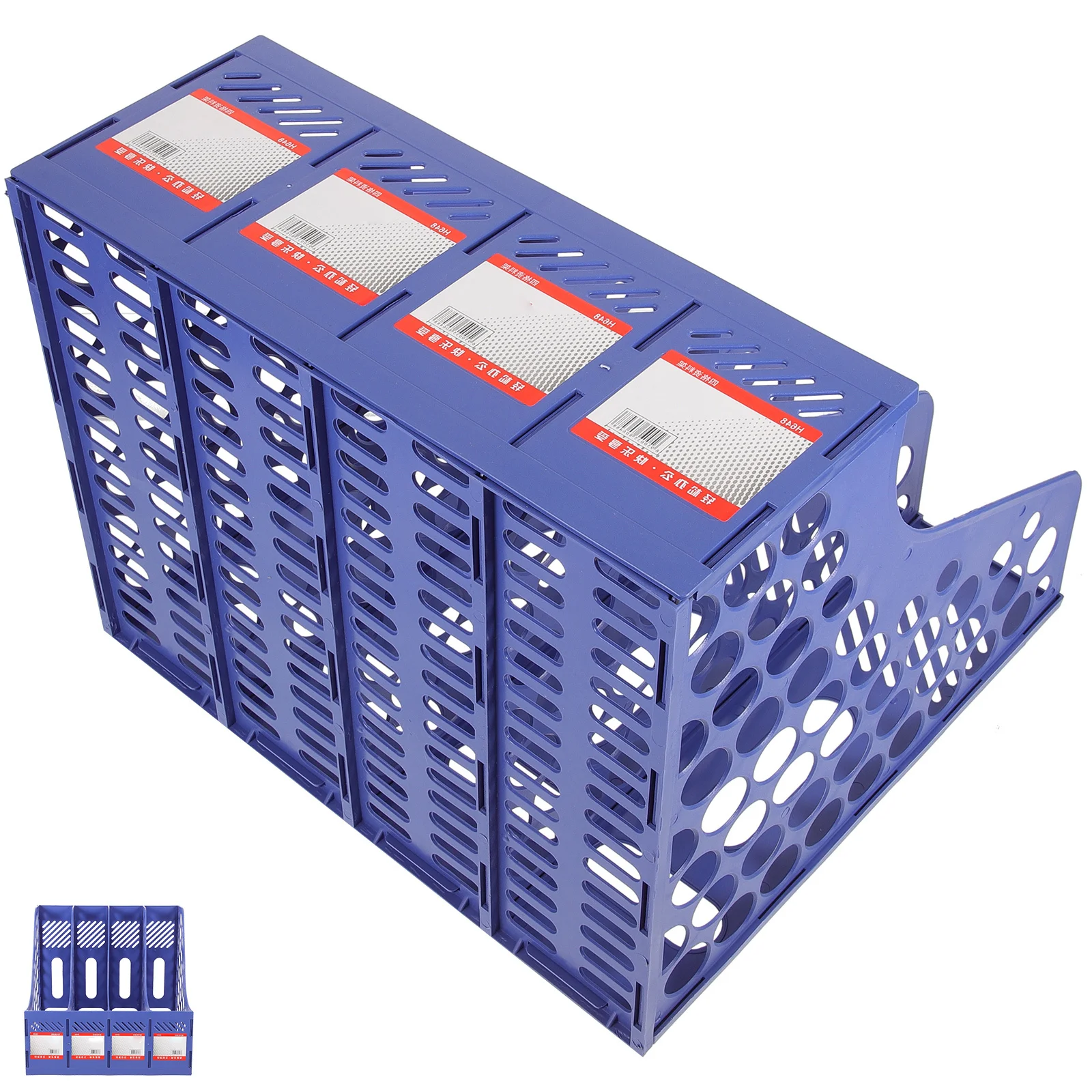 Folder Portable File Organizer Meja Desktop Penyangga Penyimpanan Logam Berdiri