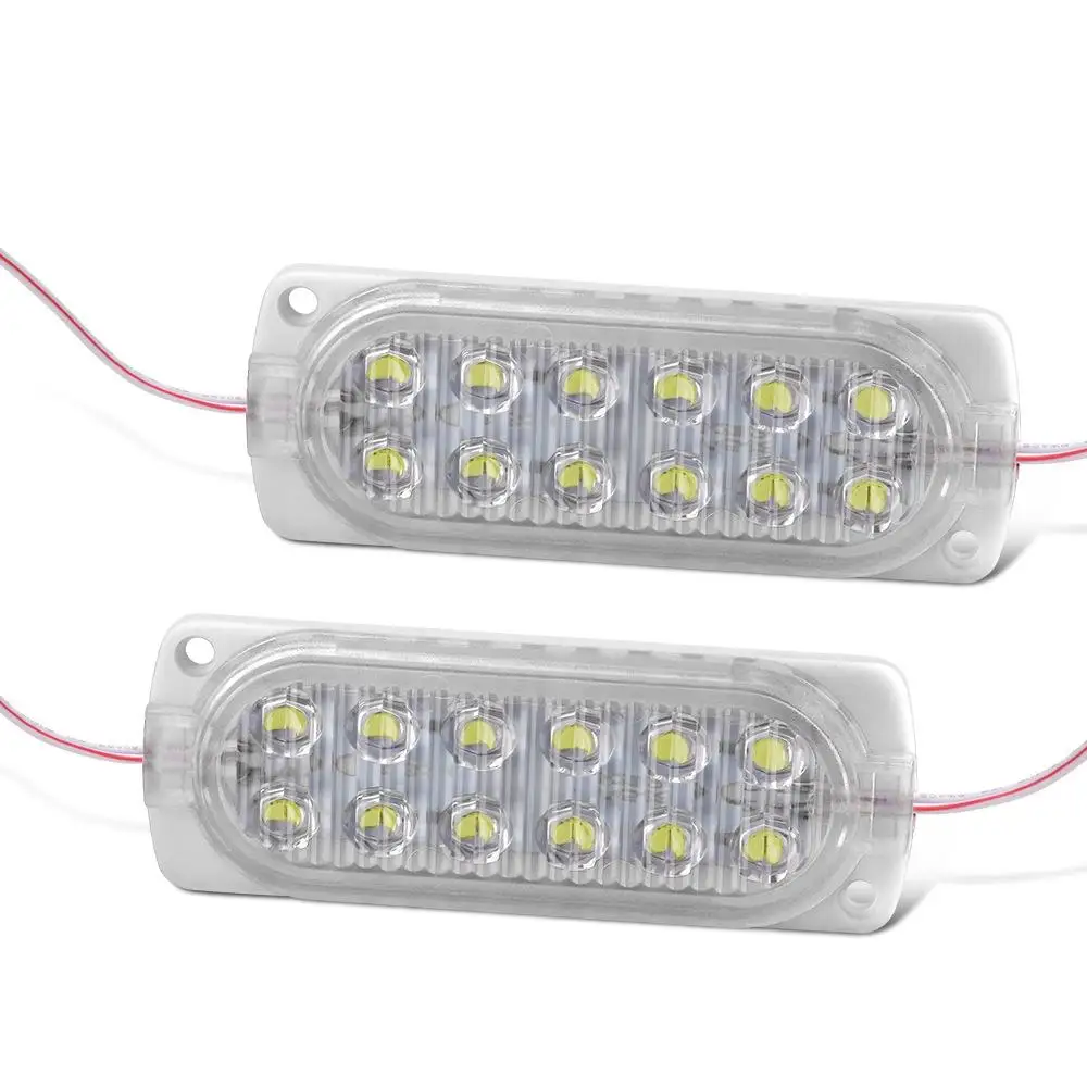 Módulo LED DC12v para luz de coche, luz de advertencia intermitente estroboscópica para camión, indicador lateral, barra de luz trasera de emergencia