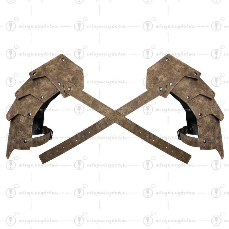 Medieval Four-Layer Double Shoulder Armor, Norse Viking Vintage Cosplay Props