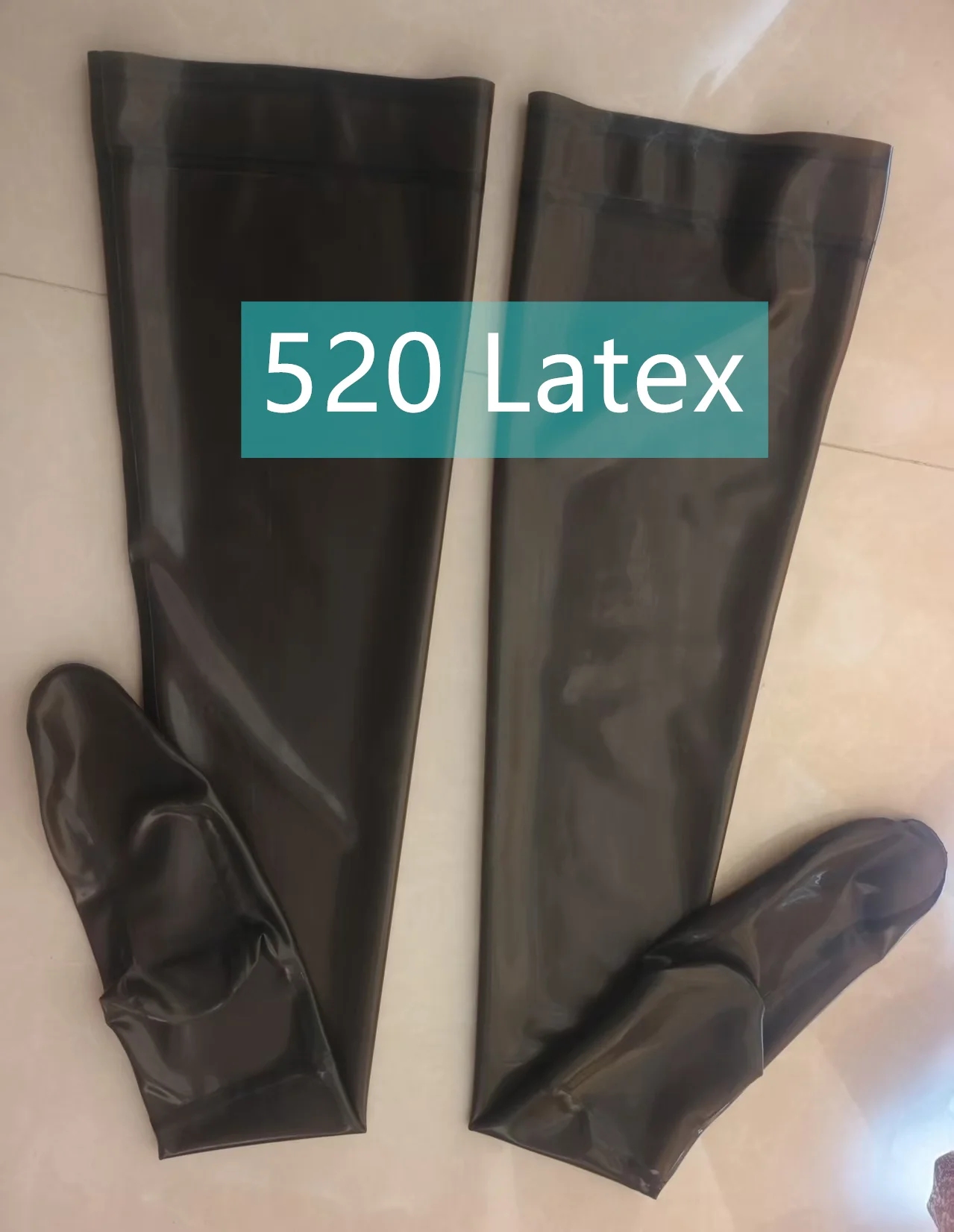 

Handmade Transparent Black Sexy Unisex Skin Tight Latex Stockings Rubber Fetish Thigh High Socks for Women Wear Cosplay Costumes