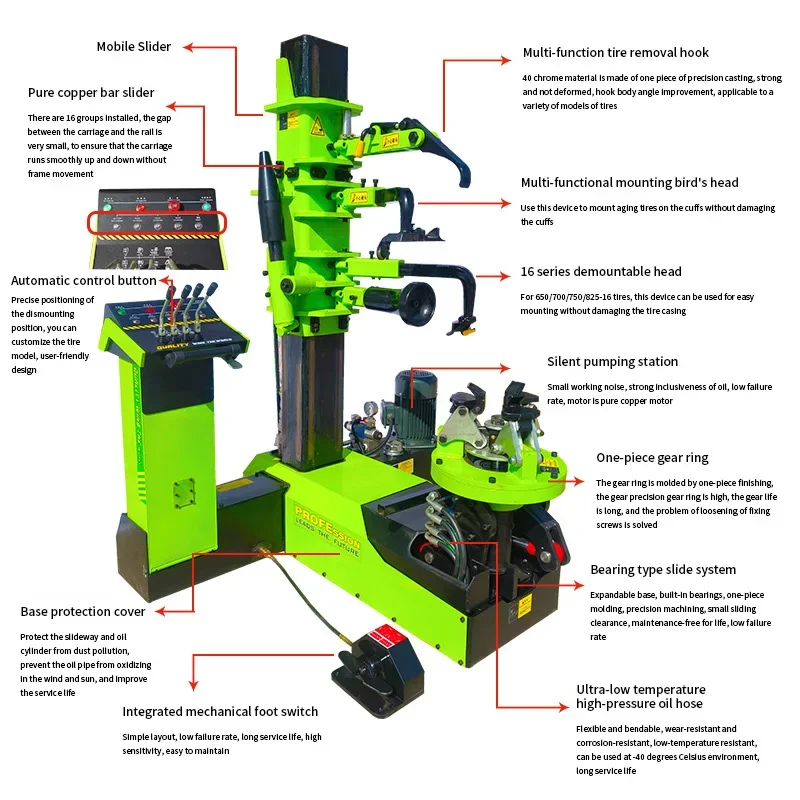 Hoge kwaliteit Treinsway Bandenwisselaar Ul-226 Professionele Bandenwisselaar Machine Bandenwisselaar 220v