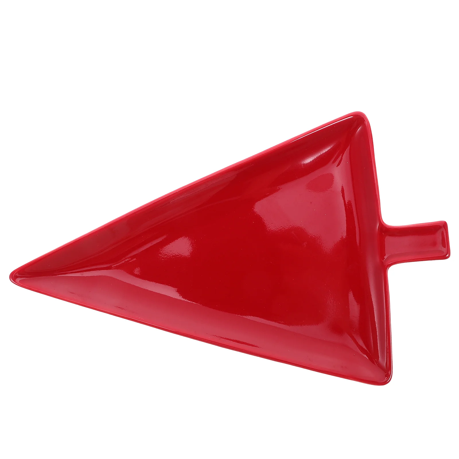 

Christmas Tree Candy Dish Ceramic Plate Triangular Shape Size M Holiday Snack Tray for Cookies Fruits and Appetizers Christmas