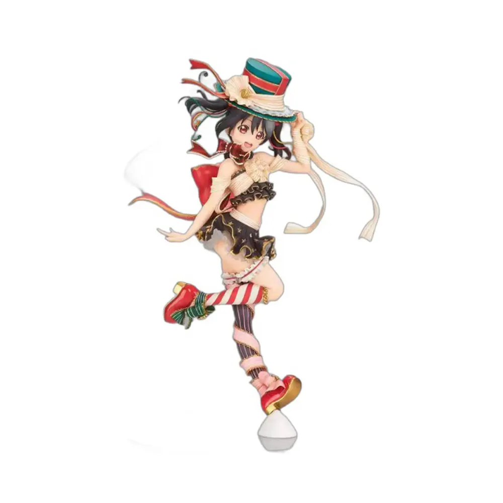 

24CM Love Live! School Idol Festival Yazawa Nico Figure Standing wearing hat model toy gift collection decorative ornaments PVC