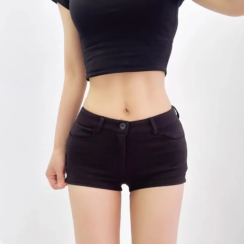 High Waist Solid Slim Simplicity A-line Shorts Summer New Button Youth All-match Fashion Hot Shorts Casual Trend Women Clothing
