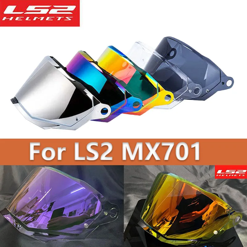 

LS2 MX701 Motorcyle Helmet Lens Motocross Detachable Rally Off-road Original Replacement Visors Extra Shield Lens Capacete Moto