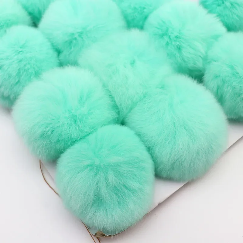 25pcs 6cm 8cm Pompom Soft Pompones Faux Fur Pom Poms DIY Kids Toys Wedding Decor Pompon Felt Ball Sewing Craft Supplies