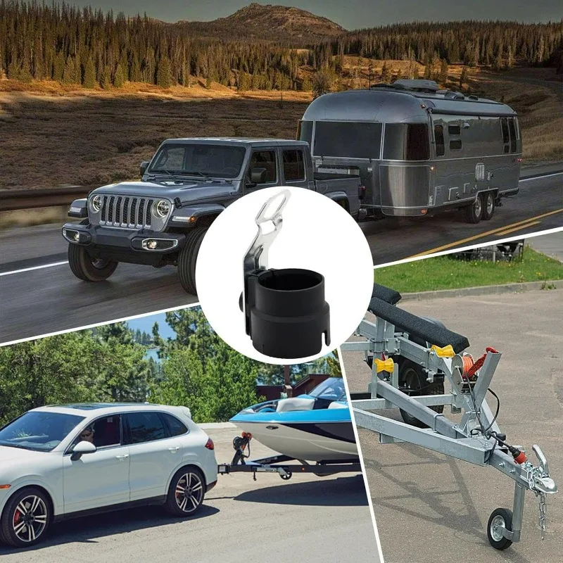 13 Pin Trailer Plug Holder 7/13Pin Towing Connector Socket Mount Bracket for Caravan Truck