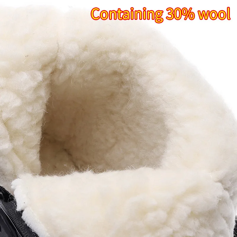 Xiaomi Snow boots Men Hiking Shoes Waterproof Winter Boots with Fur Winter Shoes Non-slip Outdoor Men Boots Size 40-46