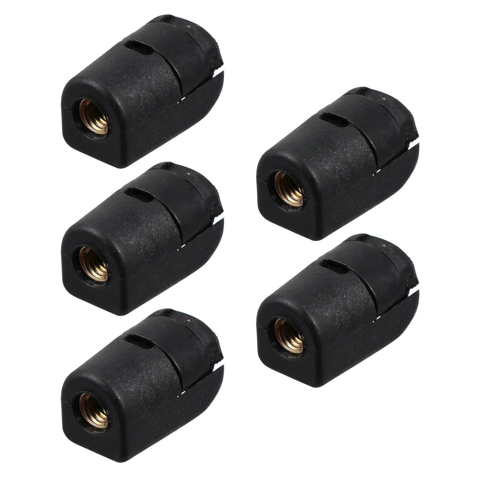5Pcs Gas Spring End Fitting Connectors Durable Premium Material Easy Removal Quick Release Substitutes Black Connector
