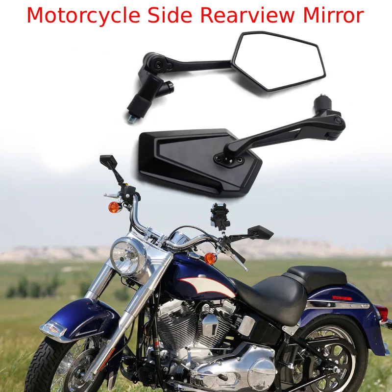 

Motorcycle Mirrors Rotatable Rear View Mirror 10MM Universal For Honda For Yamaha Street Bike Scooter ATV Adjustable Side Mirror
