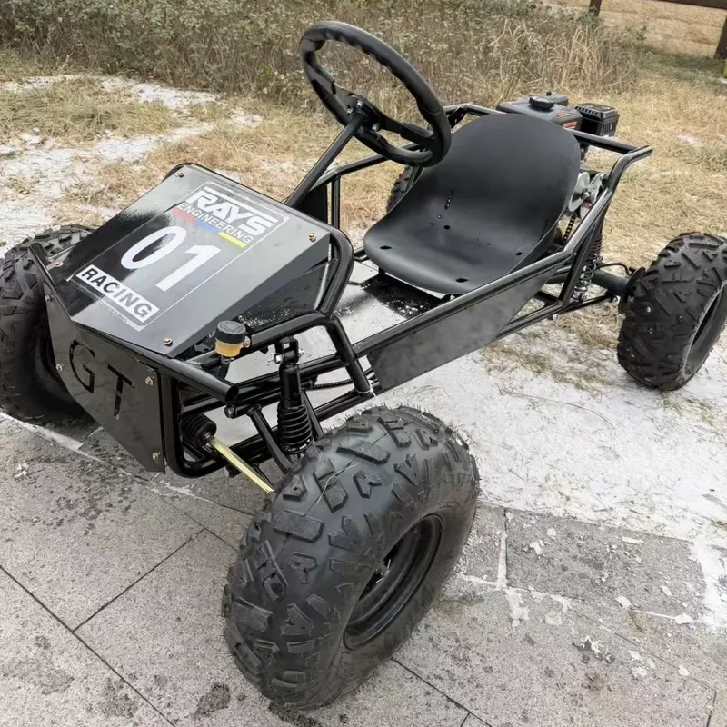 Fuel Powered Go Kart for Hill Climbing Stairs Desert Beach Drifting Off Road All Terrain Vehicle