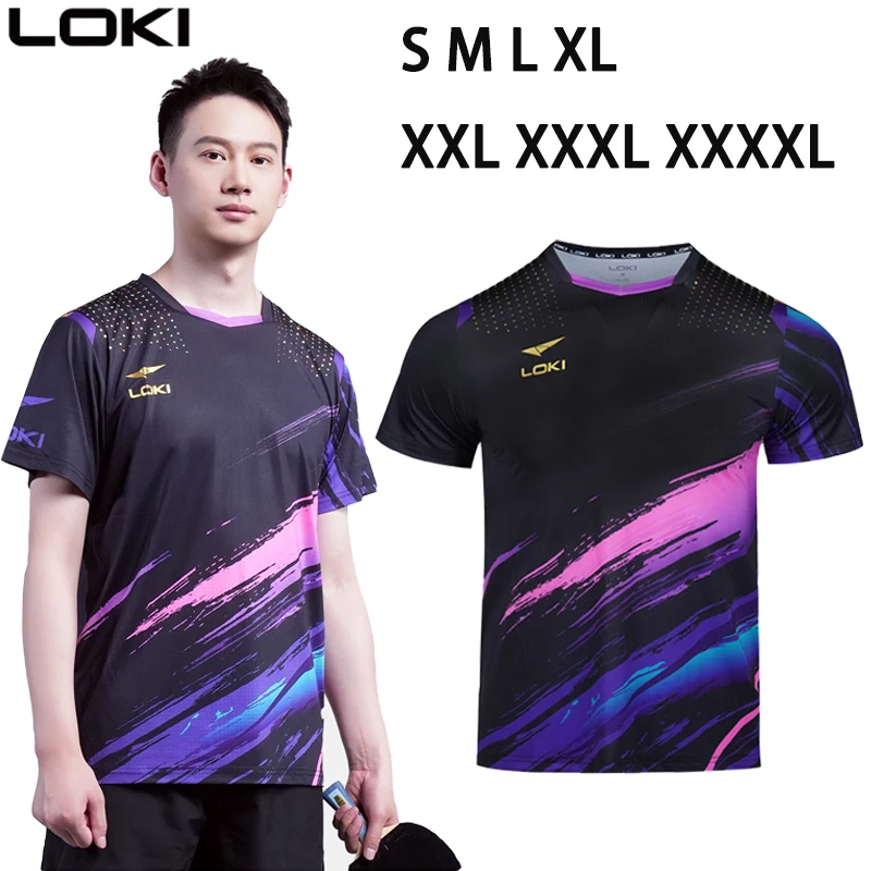 

LOKI RXTON R6 T13 Table Tennis Jerseys T-Shirt New Quick-Dry Breathable Sports Training Ping Pong Short Sleeve for Men Women