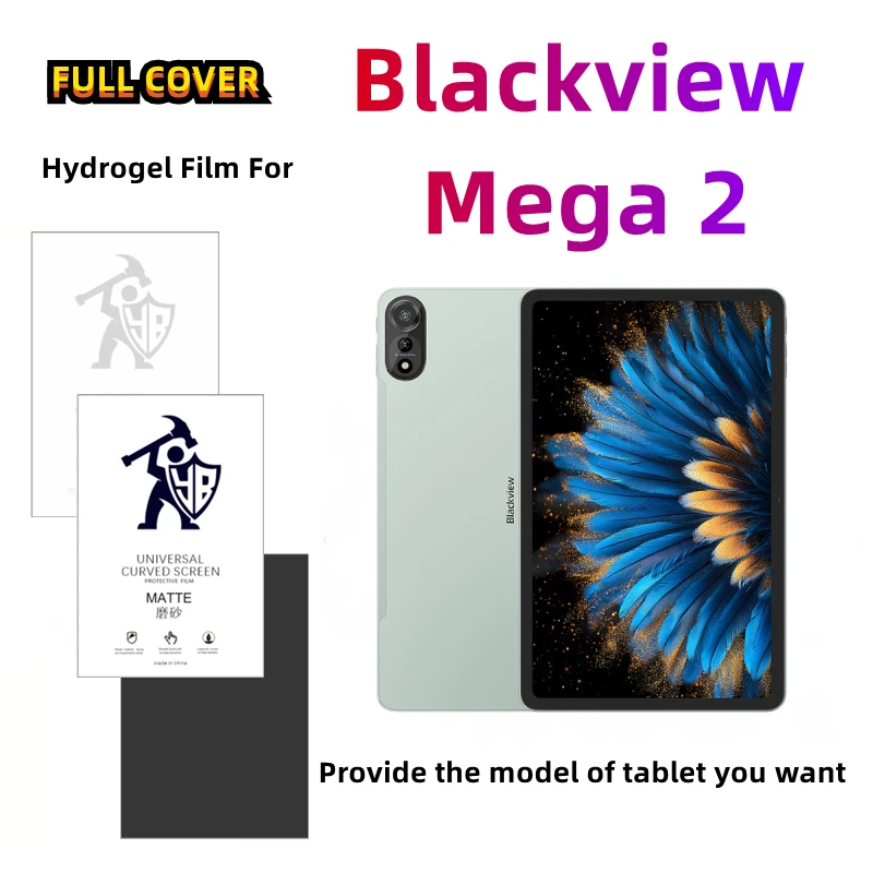 

2pcs Matte Tablets Hydrogel Film For Blackview Mega 2 HD Screen Protector For Blackview Mega 2 12.0 inches Anti Spy Protection