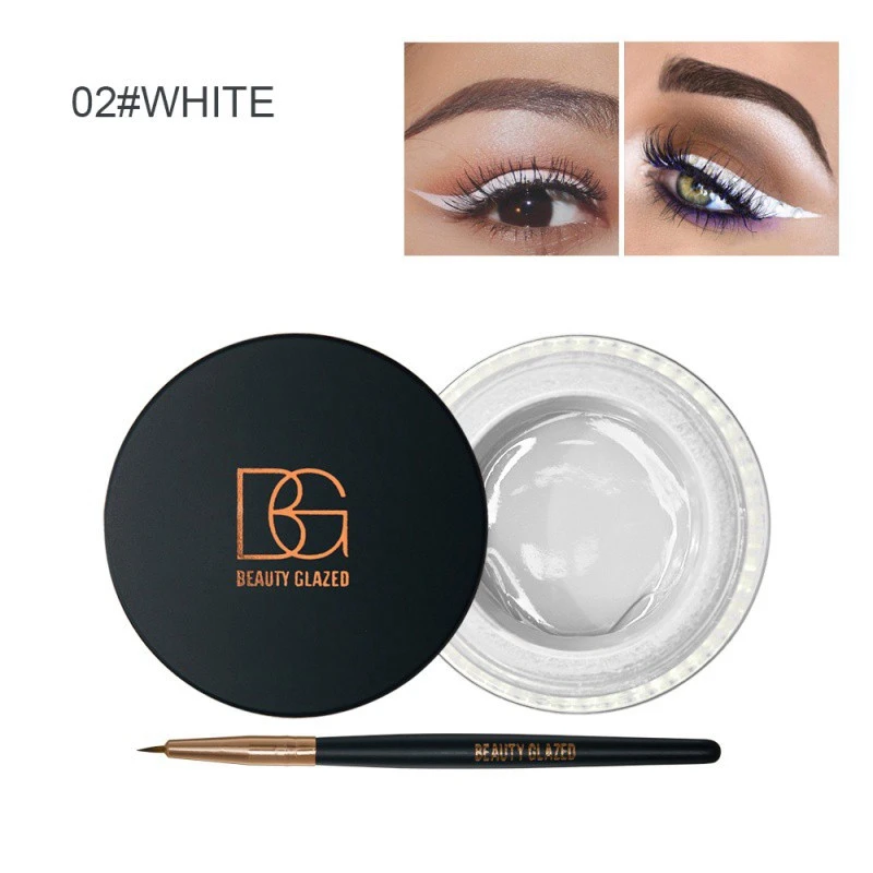 BEAUTY GLAZED-Gel delineador de ojos, maquillaje Profesional de larga duración, 6 colores, 2 en 1