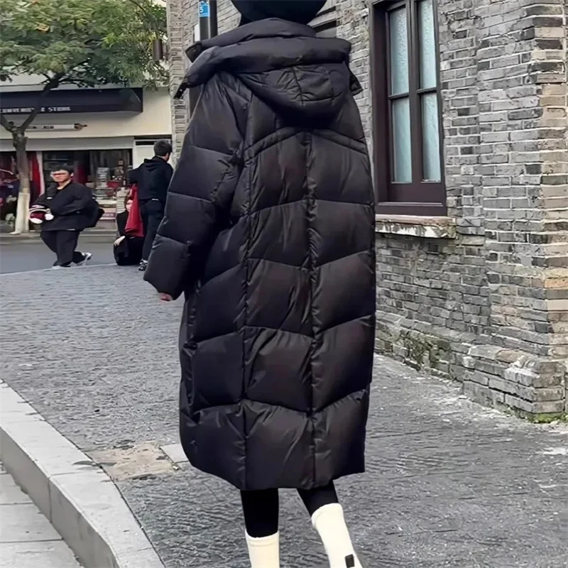 Cappotto invernale in cotone 2025 Cappotto imbottito in cotone stile coreano di media lunghezza da donna