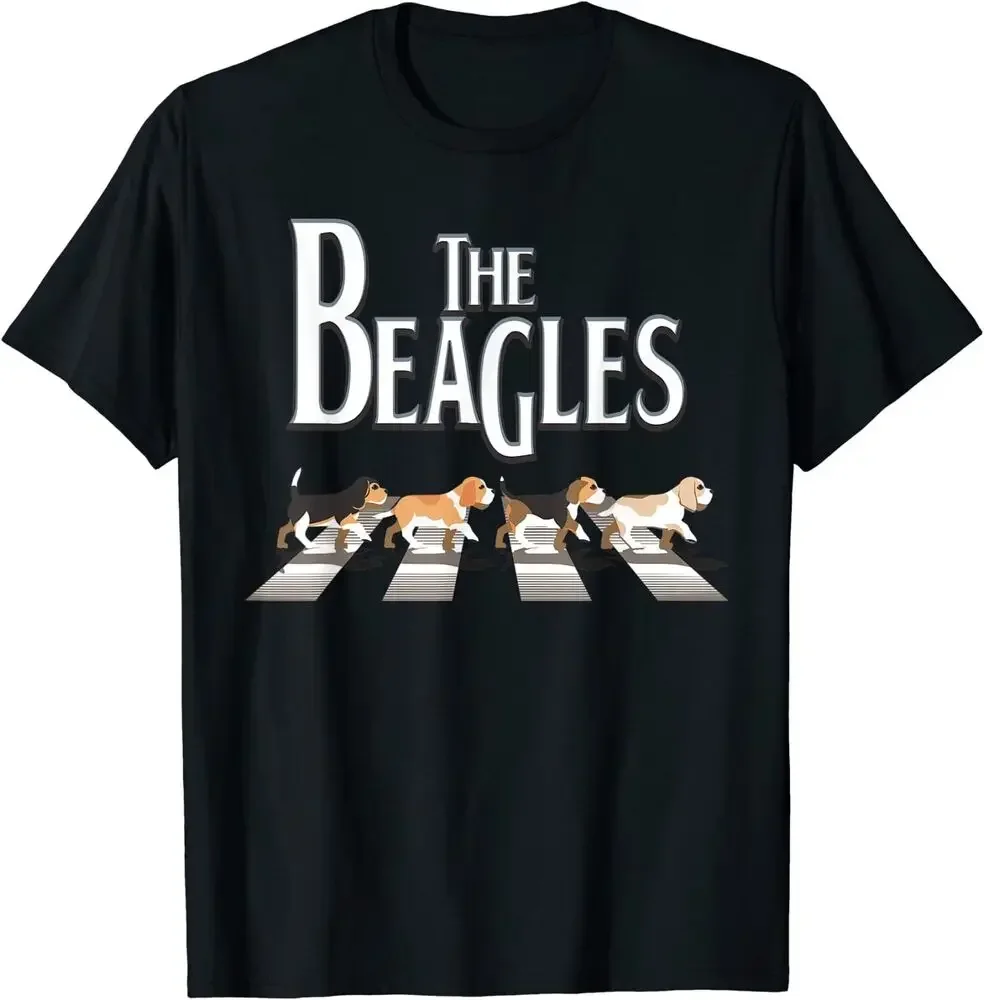 

Funny Beagle Abbey Road Beagle Dog Lovers Gift T-Shirt 100% Cotton O-Neck Summer Short Sleeve Casual Mens T-shirt Size S-3XL