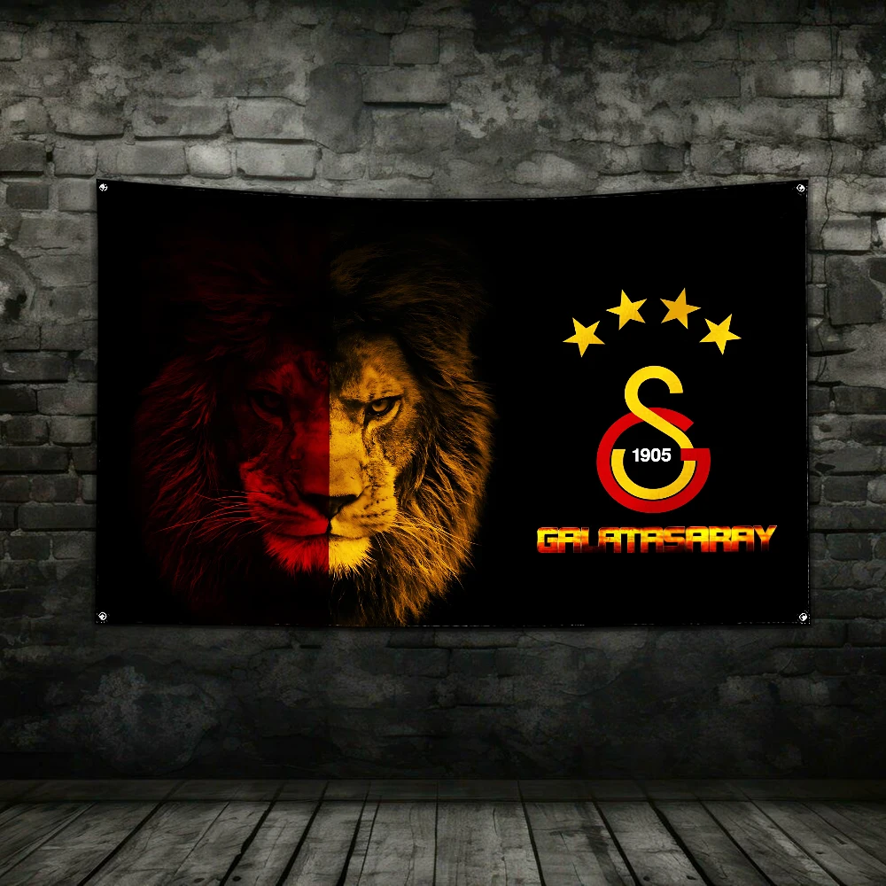 3x5 Ft  Flag Polyester Digital Printing Banner for Garage G-galatasarays Wall Art Out Door Decoration With Brass Grommets